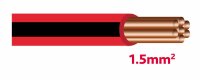 Autolichtkab. 1.5 mm rot-schwarz