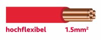 Autolichtkabel 1.5 mm rot hochflex.