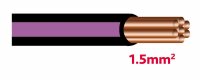 Autolichtkab. 1.5 mm schwarz-violett
