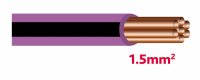 Autolichtkab.1.5 mm violett-schwarz