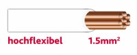 Autolichtkabel 1.5 mm weiss hochflex.