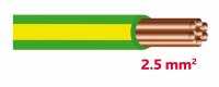 Autolichtkabel 2.5 mm2 grün-gelb