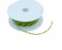 Kabel verdrillt 2 x 0.5 mm2 gelb / grün