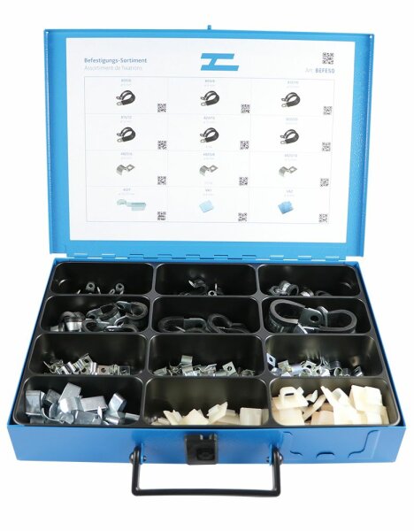 Assortiment de fixations pour câbles