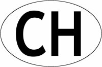 CH-Schild vollmagnet für PKW