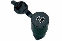 USB-Ladeadapter mit COBO Stecker - 1x USB-A und 1x USB-C