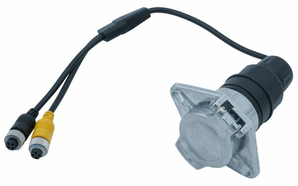 Einbaudose mit Buchsenkontakte Zugmaschine, für Anhänger-Verbindungskit für Rückfahrkamerasyst. 4.5 m