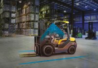 ABL - LED-Warnscheinwerfer mit blauer Linie 10 - 80 V