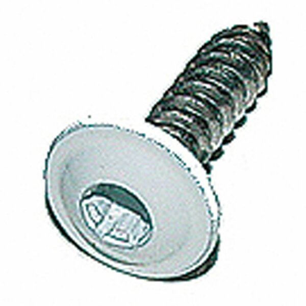 Vis à tôle avec collerette inoxydable A2  4.8 x 19