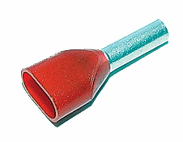 TWIN Ader-Endhülsen isoliert 2x 1.0mm2 15mm