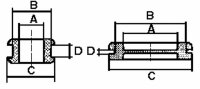 Verschlusstüllen ø 22.5 mm