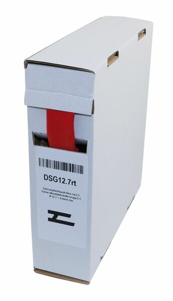 Schrumpfschlauch Box rot 6.0m 2:1