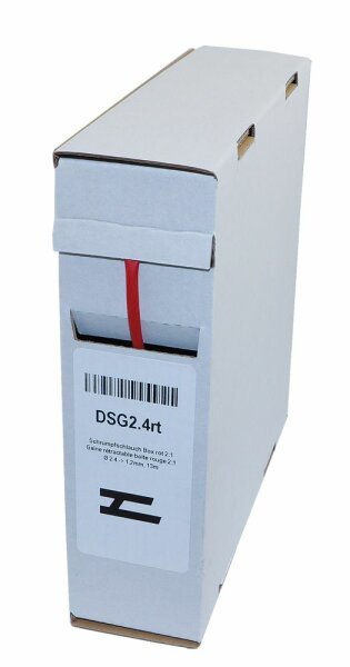 Schrumpfschlauch Box rot 13m ø 2.4 2:1