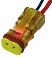 «Deutsch» Stecker - 2-pol transparent