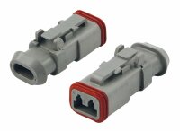 "Deutsch" Stecker - 2-pol mit Adapter