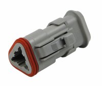 "Deutsch" Stecker - 3-pol mit Adapter