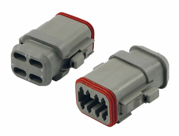 "Deutsch" Stecker - 8-pol mit Adapter