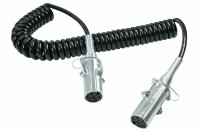 Spiral-Kabel EURO-N-Stecker 7-pol./4.5 m