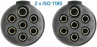 Spiral-Kabel EURO-N-Stecker 7-pol./4.5 m