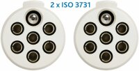 Spiral-Kabel EURO-S-Stecker 7-pol./ 4.5 m