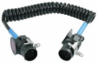 Spiralkabel mit Stecker 15-pol. 24 V 3.5 m