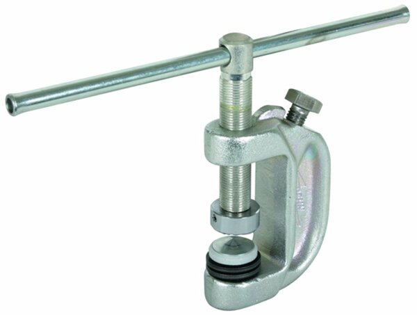 Erdungsfräsklemme mit Schraubknebel und Tellerfedern