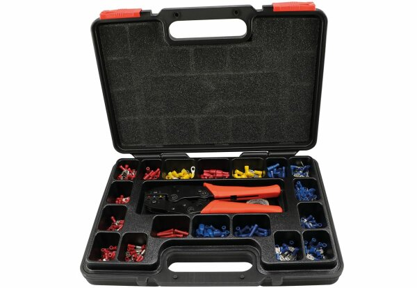 Sortiment Kabelschuhe mit Rätschenpresszange