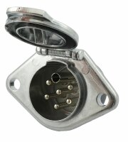 EURO-S Steckdose 7-pol. 24 V Alu