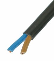 TDF - Flachkabel 2x0.75 schwarz