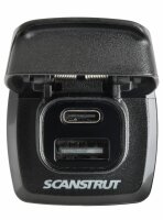 Einbausteckdose - 1 x USB-A und 1 x USB-C