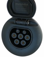 Einbau-Ladesteckdose Typ2 / 32 A 240/415 VAC
