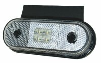 LED-feu de pos. Unipoint blanc avec support 12/24V