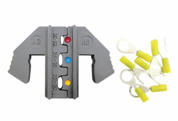 Pressformen A3 für kleine isolierte Flachstecker