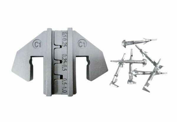 Moules C1 pour petites cosses non-isolés 0.1-1mm2