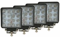 4 Stück LED-Arbeitsscheinwerfer 12/24V im Set