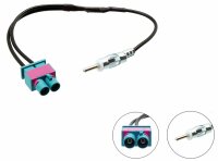 Adaptateur antenne Fakra double mâle > DIN...