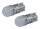 2x LED-Glassockellampen 360° 24V weiss