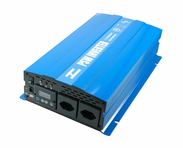 Onduleur à onde sinusoïdale avec écran LCD 12 -> 230 V 2000 W