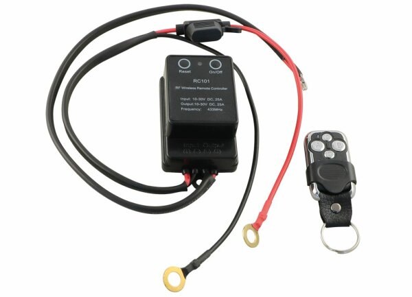 Système de télécommande 1 voie 12/24 V, 25 A