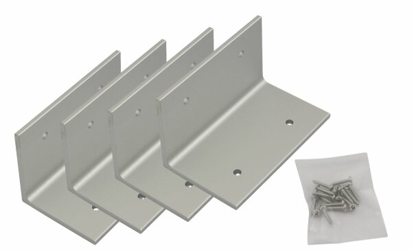 4 supports en alu en forme de L pour panneaux solaires