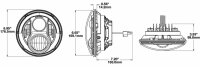 JW Speaker 8700 Evo2 PRO 7“ LED-Hauptscheinw’