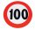 Geschwindigkeits-Begrenzungs-Schild 100 km/h