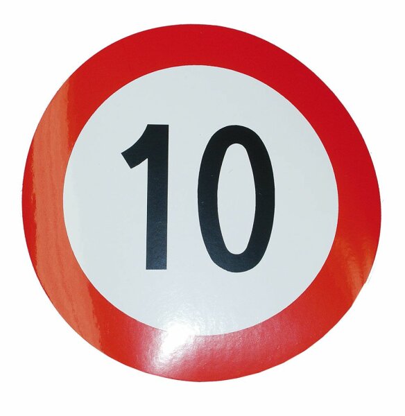 Geschwindigkeits-Begrenzungs-Schild 10 km/h