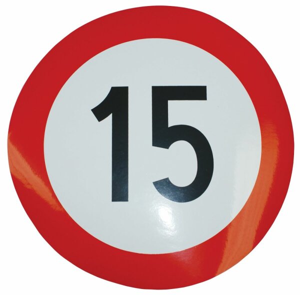 Geschwindigkeits-Begrenzungs-Schild 15 km/h