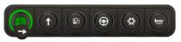 Keypad mit 6 Tasten (1x6), CAN, Deutsch Stecker - 12 / 24 V