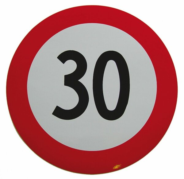 Plaque de limitation de vitesse 30 km/h