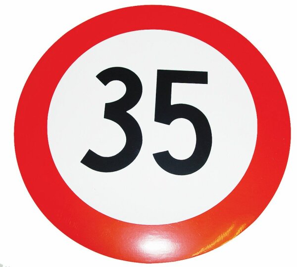 Geschwindigkeits-Begrenzungs-Schild 35 km/h