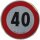 Geschwindigkeits-Begrenzungs-Schild 40 km/h