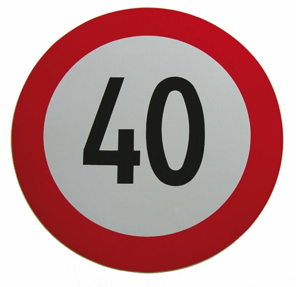 Geschwindigkeits-Begrenzungs-Schild 40 km/h