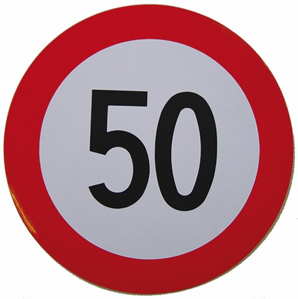 Geschwindigkeits-Begrenzungs-Schild 50 km/h